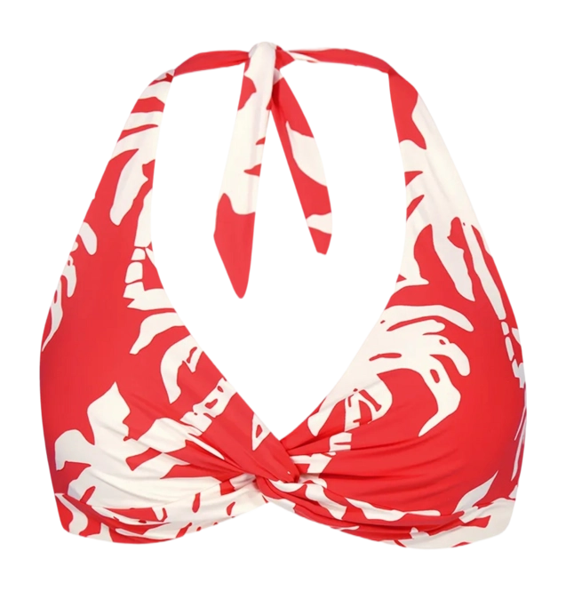 Bikini Top Barts Women Norri Cross Halter Red