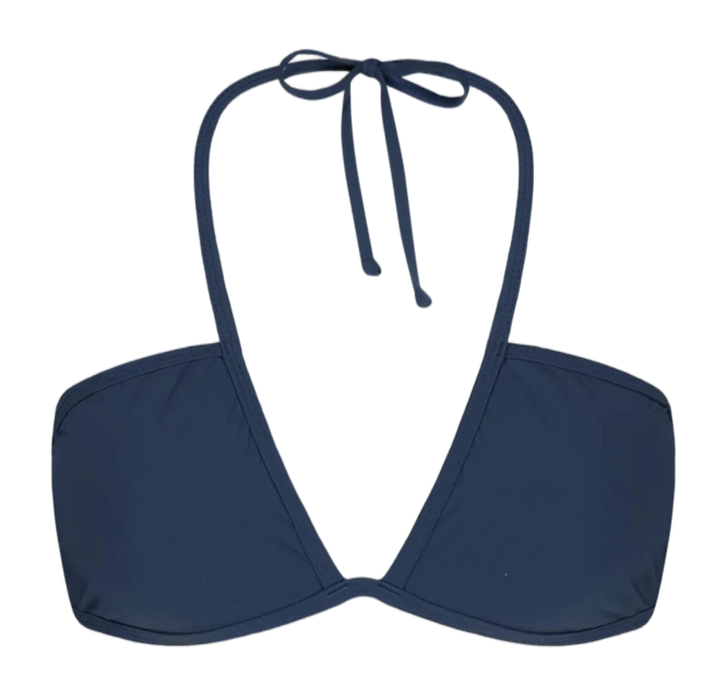 Bikini Top Barts Women Solid Plunge Halter Navy