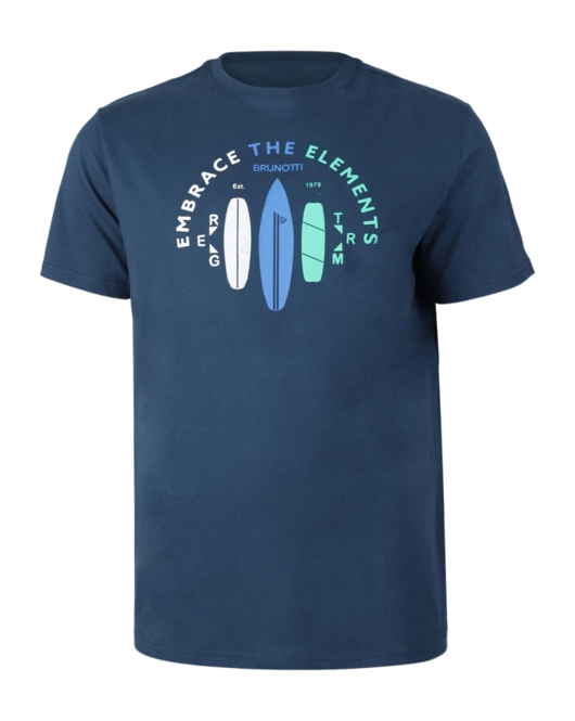 T-Shirt Brunotti Men Leeway Night Blue 2025