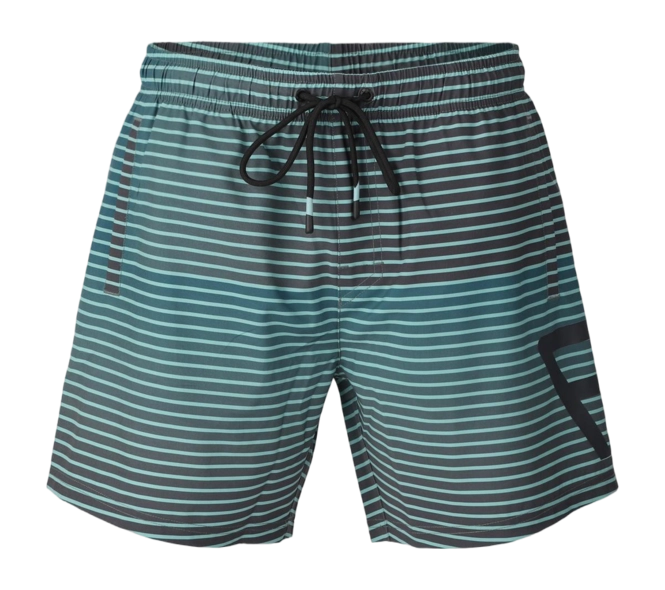 Swimming Trunks Brunotti Men Preves Colorflow Stripe Bottle Green