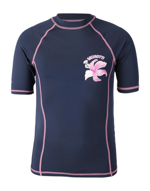 Swimming Shirt Brunotti Girls Lineas Rashguard Indigo Blue 25