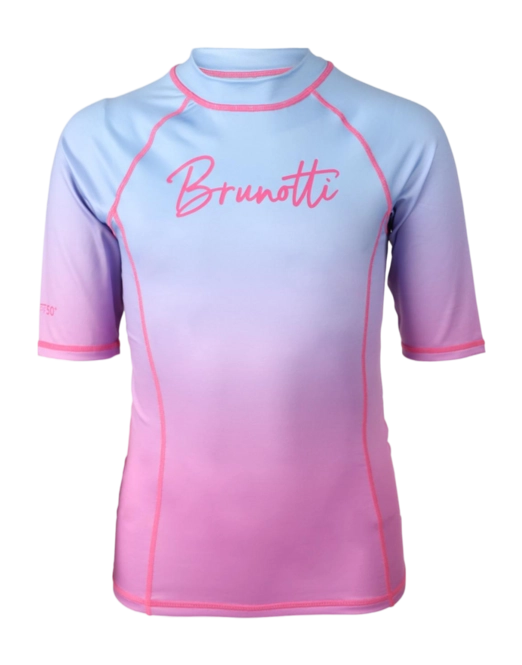 Swimming Shirt Brunotti Girls Lineas Rashguard Gradient Bluebell