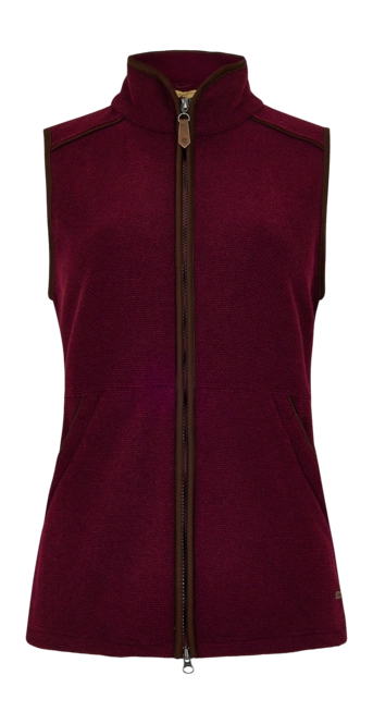 Body Warmer Dubarry Women Carbury Fleece 27 Ox Blood