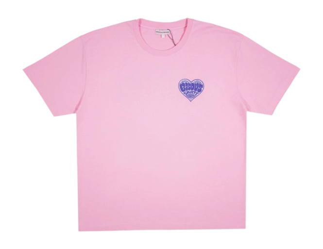 T-Shirt Bisous Men Heart Pink 25