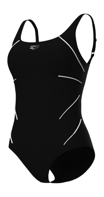 Swimsuits Arena Women W Jewel One Piece Low C Cup R Black / White