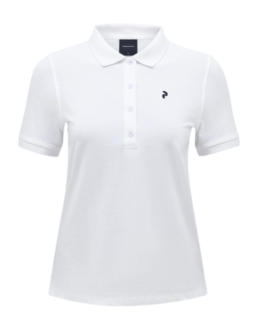 Polo Shirt Shirt Peak Performance Women Classic Cotton White