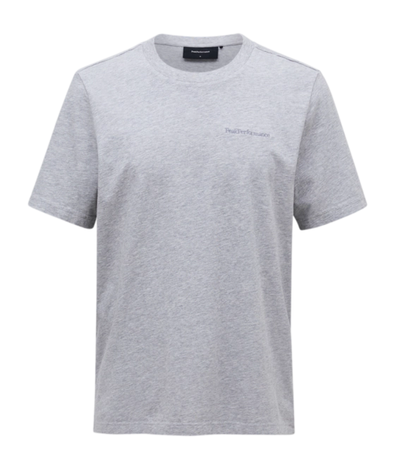 T-Shirt Peak Performance Men Original Small Logo Tee Med Grey Melange