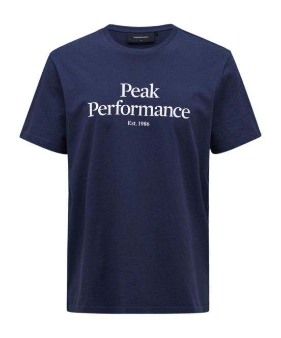 T-Shirt Peak Performance Men Original Tee Blue Shadow Offwhite