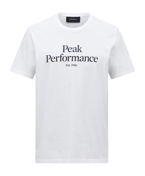 T-Shirt Peak Performance Men Original Tee Offwhite Black