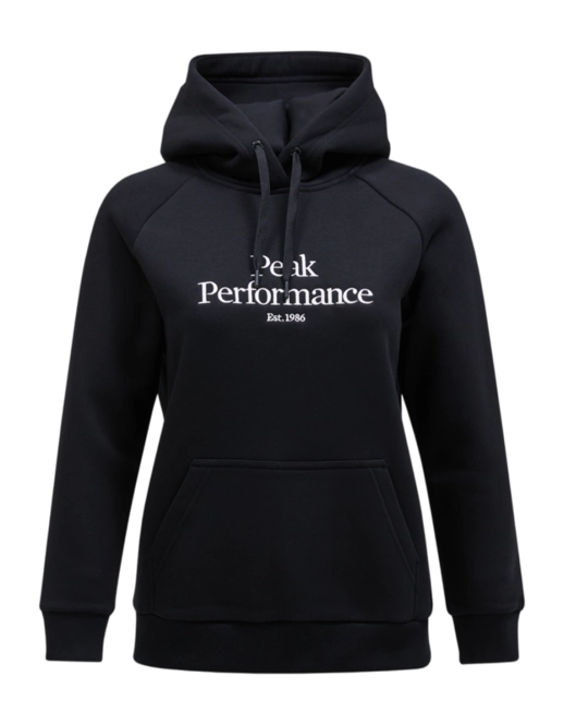 Hoodie Peak Performance Women Original Black Offwhite