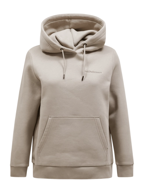 Hoodie Peak Performance Women Original Small Logo Hood Avid Beige