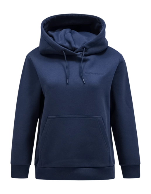 Hoodie Peak Performance Women Original Small Logo Hood Blue Shadow