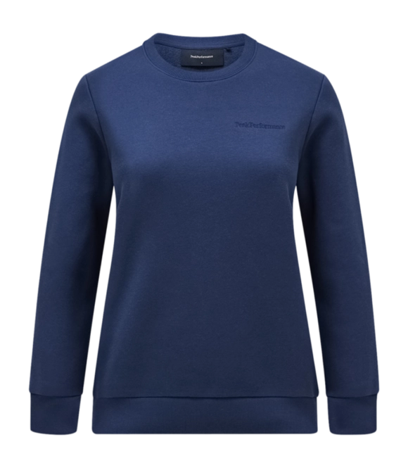 Jumper Peak Performance Women Original Small Logo Crew Blue Shadow