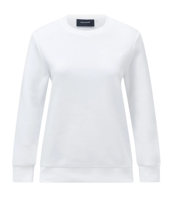 Jumper Peak Performance Women Original Small Logo Crew Offwhite