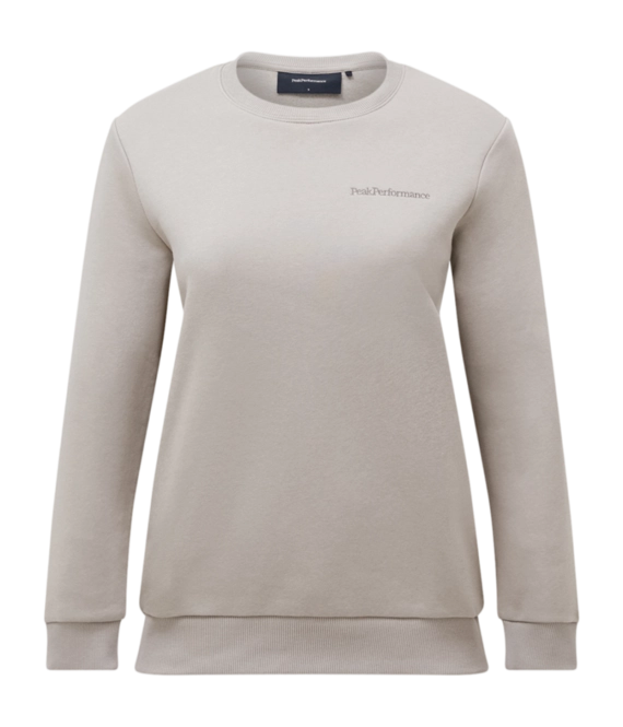Jumper Peak Performance Women Original Small Logo Crew Avid Beige