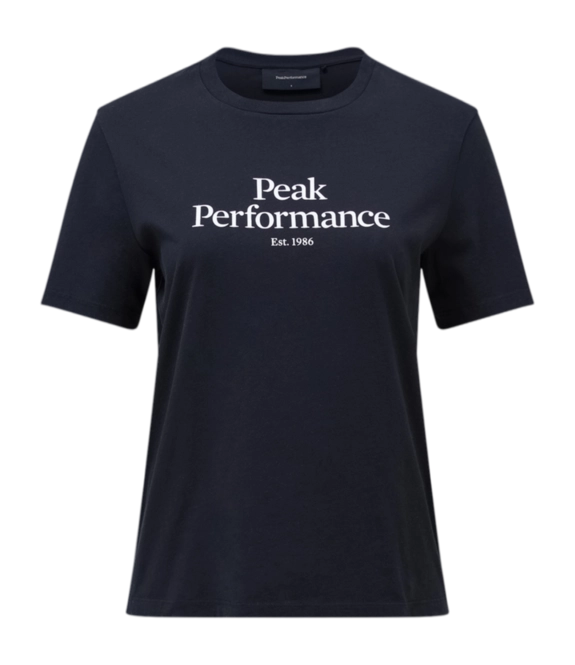 T-Shirt Peak Performance Women Original Tee Black Offwhite