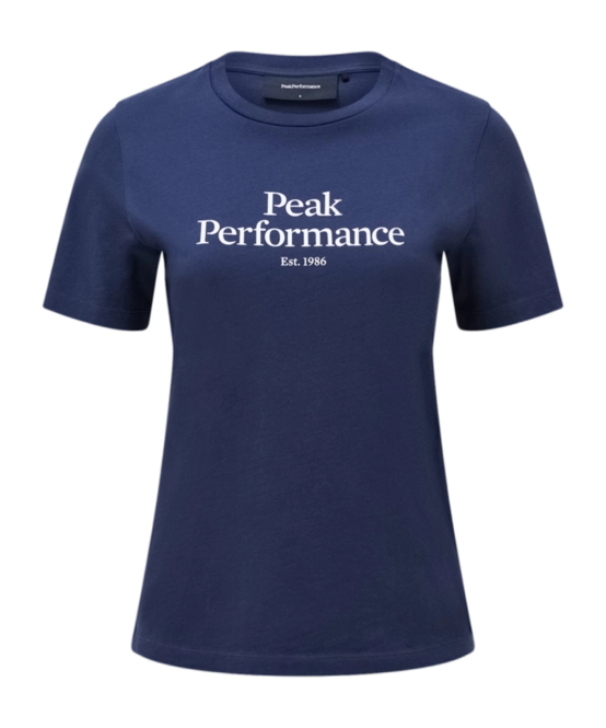 T-Shirt Peak Performance Women Original Tee Blue Shadow Offwhite