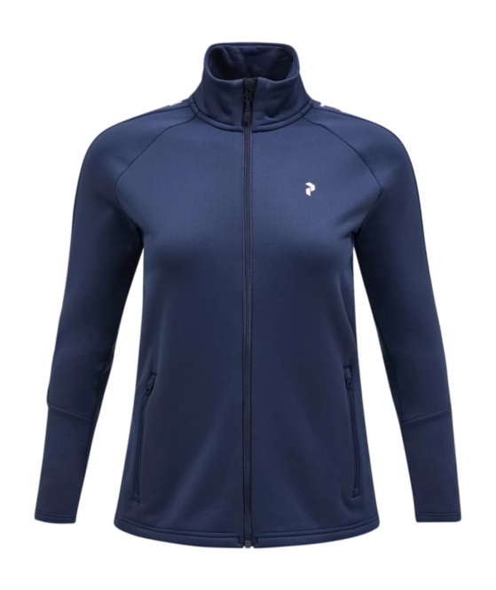 Zip Sweatshirt Peak Performance Women Rider Zip Jacket Blue Shadow