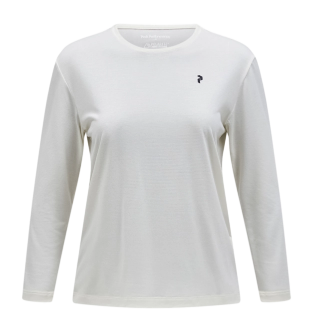 T-Shirt Peak Performance Women Delta LS Tee Vintage White 25