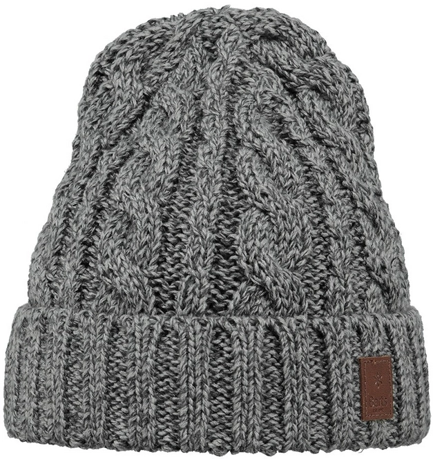 Beanie Barts Twister Turnup Heather Grey