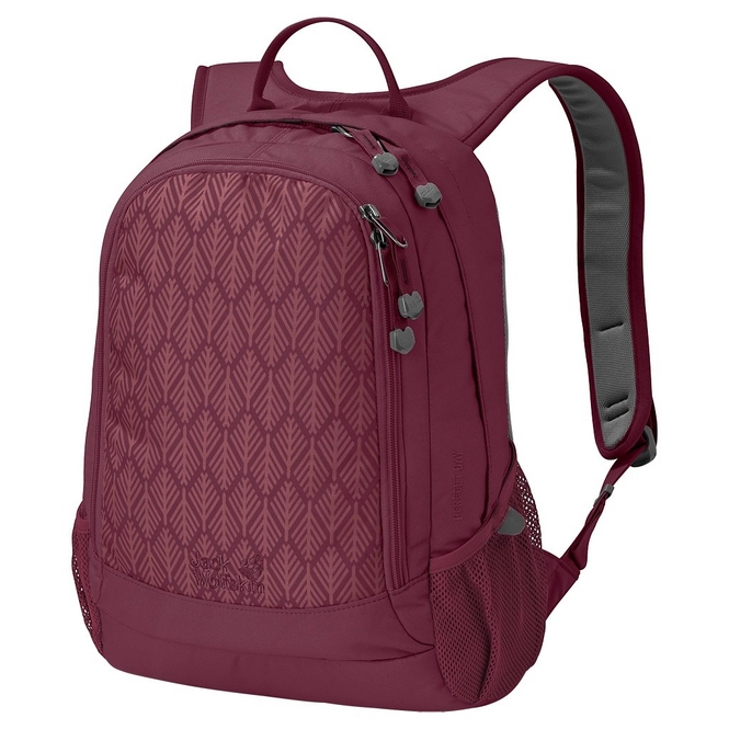 Rucksack Jack Wolfskin Perfect Day Garnet Red Geometric Leaves