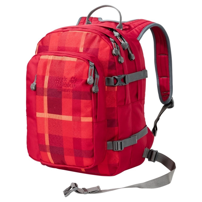 Rucksack Jack Wolfskin Kids Berkeley S Indian Red Woven Check