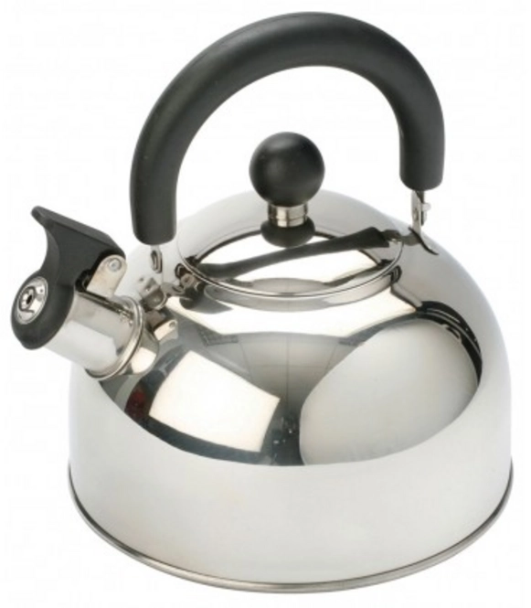 Tea Kettle Vango 2L Stainless Steel Kettle With Folding Handle Silver
