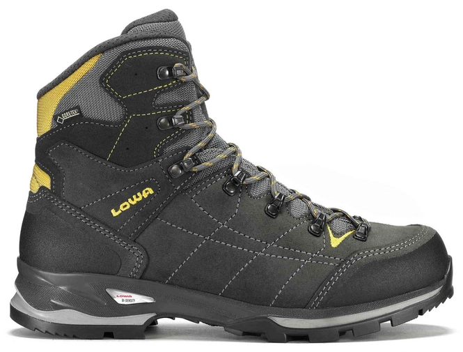 Walking Shoe Lowa Vantage GTX Mid Anthracite Yellow
