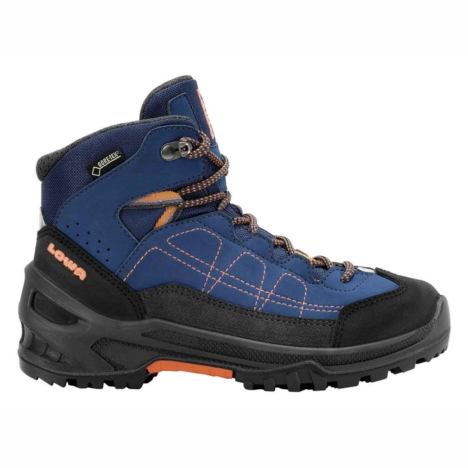 Walking Shoe Lowa Approach GTX Mid Junior Blue Orange