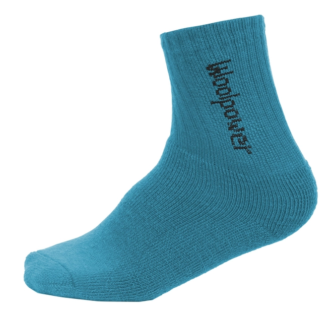 Socks Woolpower Kids Logo 400 Dolphine Blue