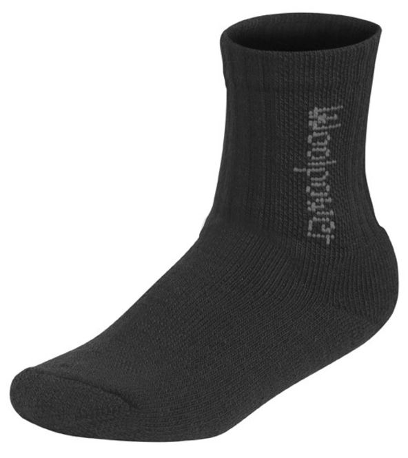 Socks Woolpower Kids Logo 400 Pirate Black
