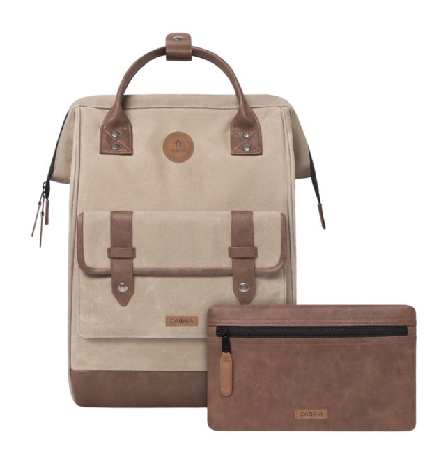 Rucksack Cabaïa Adventurer Recycled Waxed Cotton Flap Large