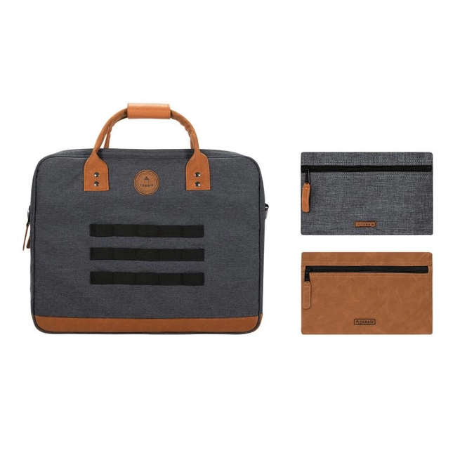 Shoulder Bag Cabaïa Messenger Londres Black Melange Medium