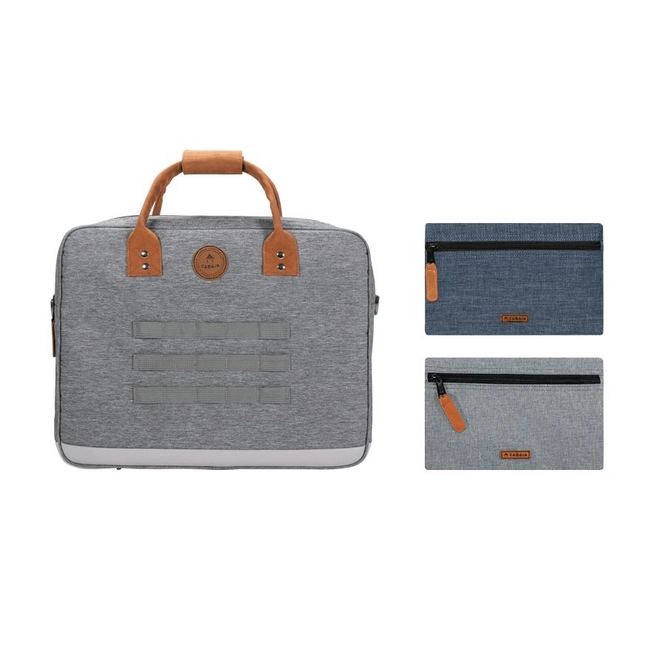 Shoulder Bag Cabaïa Messenger New York Grey Melange Medium