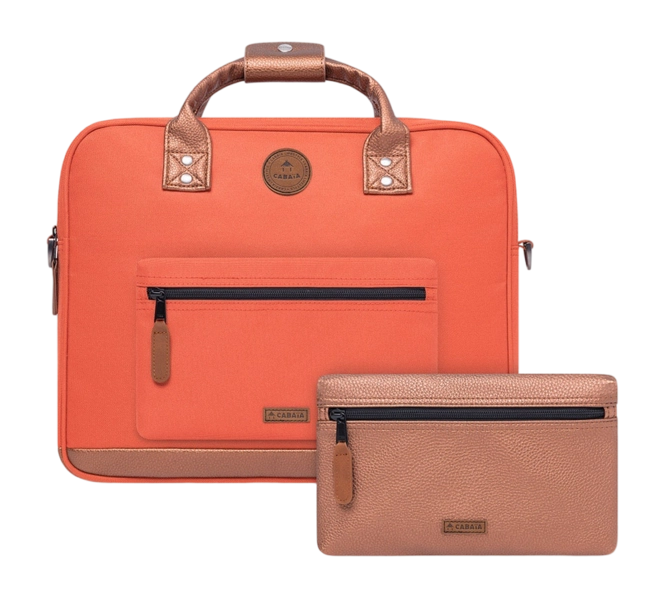 Shoulder Bag Cabaïa Messenger Bogota Terracotta Medium