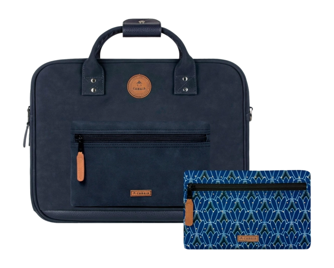 Shoulder Bag Cabaïa Messenger Zurich Blue Medium