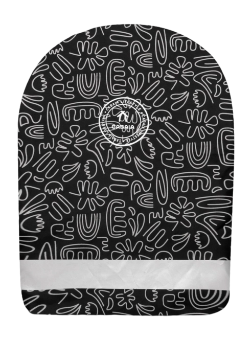 Rain Cover Bag Cabaïa Le Touquet Black and White