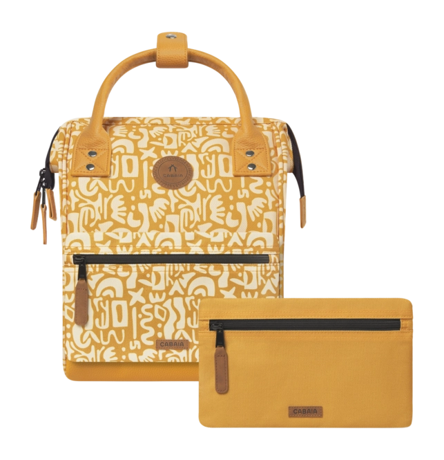 Cabaïa Adventurer Rucksack All Over Setif Ocher Small