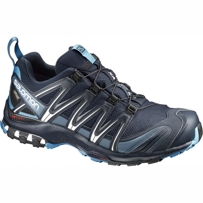 Trail Running Shoes Salomon XA Pro 3D GTX Navy Blazer Hawaiian Ocean