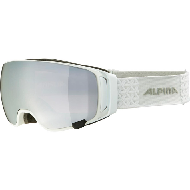 Ski Goggles Alpina Double Jack Mag Q White Gloss