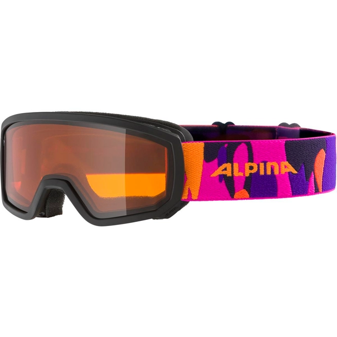 Ski Goggles Alpina Piney Black/Pink Matte