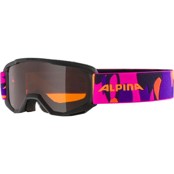 Ski Goggles Alpina Scarabeo Jr. Black/Pink Matt '24