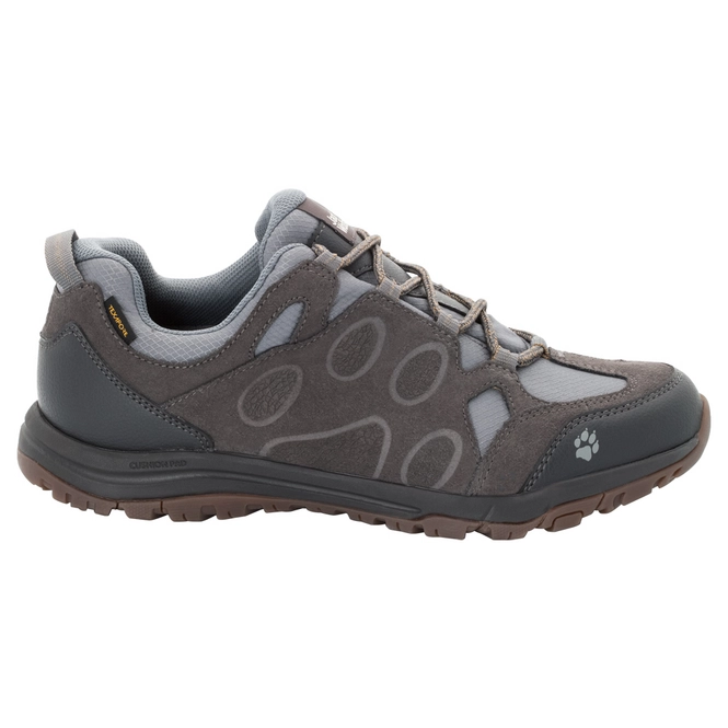 Walking Shoes Jack Wolfskin Men Rocksand Texapore Low Dark Steel