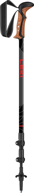 Trekking Pole Leki Khumbu Dark Anthracite White Bright Red (110 - 145 cm)