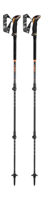 Trekking Pole Leki Sherpa Lite Neon-Orange/Black/Denim-Blue - 100 / 135 cm