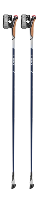 Nordic Walking Pole Leki Smart Pacer Lite Midnight-Blue/ Dark-Metallic/ Dark-Blue - 115 cm