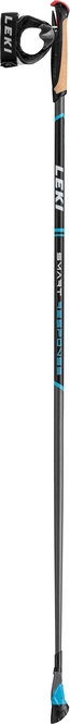 Nordic Walking Pole Leki Smart Response Anthracite Black White Blue (125 cm)