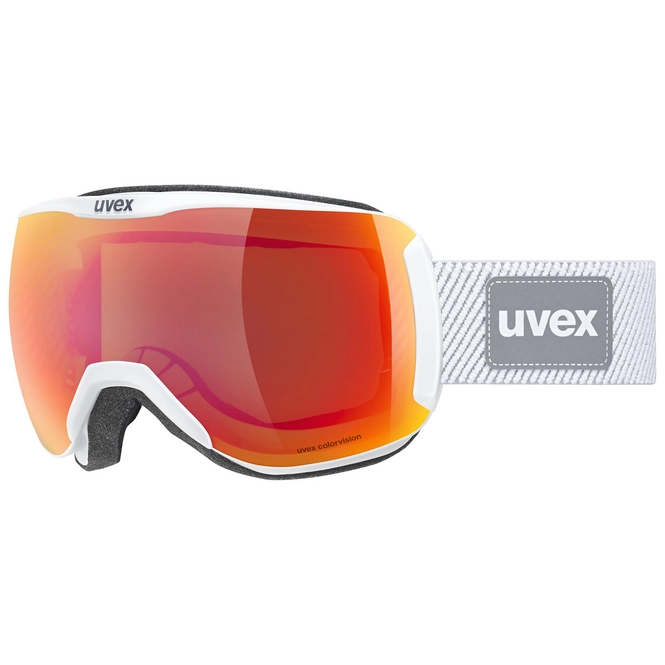 Ski Goggles Uvex Downhill 2100 CV S2 Planet White Shiny / Scarlet Green