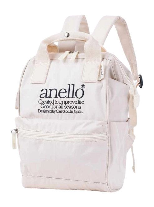 Rucksack Anello Beverly Kuchigane White