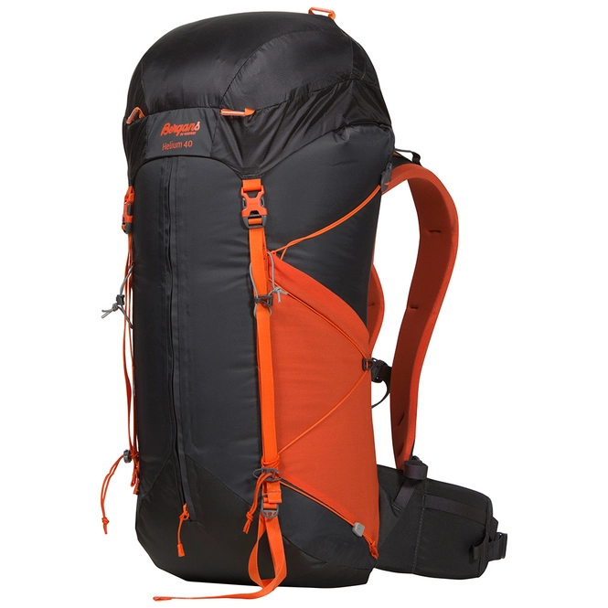 Backpack Bergans Helium 40 L Solid Charcoal Koi Orange